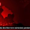 Erzurum da devrilen tırın sürücüsü yaralandı Erzurum da devrilen tırın sürücüsü yaralandı
