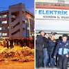Mardin Büyükşehir Belediyesi, DEPSAŞ binası önünde hendek kazdı Mardin Büyükşehir Belediyesi, DEPSAŞ binası önünde hendek kazdı