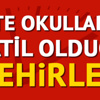 İlk, orta, lise ve üniversitelerde eğitime kar tatili İlk, orta, lise ve üniversitelerde eğitime kar tatili