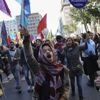 Yunanistan'da sığınmacılara destek gösterisi Yunanistan'da sığınmacılara destek gösterisi