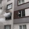 Apartmanda yangın çıktı 7 vatandaşın imdadına itfaiye yetişti