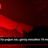 Zonguldak ta yoğun sis; görüş mesafesi 10 metreye ...