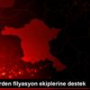 Taksicilerden filyasyon ekiplerine destek