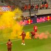 RB Leipzig - Galatasaray maçında meşale anonsu RB Leipzig - Galatasaray maçında meşale anonsu