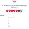 Çılgın Sayısal Loto sonuçları belli oldu! 27 Ocak 2021 Çılgın Sayısal Loto sonuç sorgulama ekranı! Çılgın Sayısal Loto sonuçları belli oldu! 27 Ocak 2021 Çılgın Sayısal Loto sonuç sorgulama ekranı!