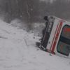 Çatalca’da ambulans devrildi Çatalca’da ambulans devrildi