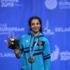 Evin Demirhan, bronz madalyanın sahibi oldu Evin Demirhan, bronz madalyanın sahibi oldu