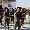 Türkiye sınırında YPG töreni