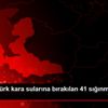 İzmir de Türk kara sularına bırakılan 41 sığınmacı ... İzmir de Türk kara sularına bırakılan 41 sığınmacı ...