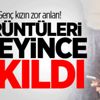 Genç kızın zor anları! Görüntüleri izleyince yıkıldı