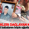 Şehit babalarını asker üniformasıyla uğurladılar Şehit babalarını asker üniformasıyla uğurladılar