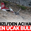Denizli'den acı haber! Düşen uçak bulundu