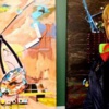 Atıklar tuvalde sanat eserine dönüşüyor Atıklar tuvalde sanat eserine dönüşüyor
