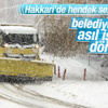 Hakkari'de mevsimin ilk karı yağdı