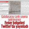 Fenerbahçe'den Galatasaray'a 3 belgeli yanıt Fenerbahçe'den Galatasaray'a 3 belgeli yanıt
