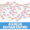 Kurban Bayramı'nda dört günlük hava durumu