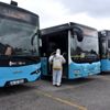 Tuzla da toplu taşıma araçları ve duraklar dezenfekte ... Tuzla da toplu taşıma araçları ve duraklar dezenfekte ...