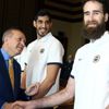 Erdoğan, Fenerbahçe Basketbol takımını ağırladı.