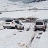Off-roadculardan Karda Şov Off-roadculardan Karda Şov
