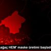 Şarkikaraağaç HEM maske üretimi başladı Şarkikaraağaç HEM maske üretimi başladı