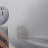Bolu Dağı'nda kar ve sis etkisini sürdürüyor