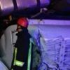 Yakıt dolu tanker devrildi: 1 yaralı Yakıt dolu tanker devrildi: 1 yaralı
