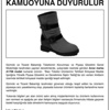 O ayakkabıları piyasadan toplamak için ilan verdiler