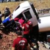 Adıyaman da tanker devrildi, sürücü yaralandı Adıyaman da tanker devrildi, sürücü yaralandı