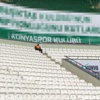 Beşiktaş'a Konya'da şampiyon pankartı Beşiktaş'a Konya'da şampiyon pankartı