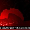Antalya da çocuklar park ve bahçeleri doldurdu Antalya da çocuklar park ve bahçeleri doldurdu