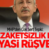 MHP: Nezaketsizlik bir siyasi rüşvet!