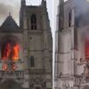 Fransa'da Nantes Katedrali'nde yangın