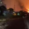 Havai fişekle yangın çıkardı, devam etti