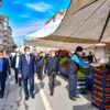 Gürkan pazarı ziyaret edip maske dağıttı Gürkan pazarı ziyaret edip maske dağıttı