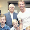 Dirk Kuyt ailece vedalaştı Dirk Kuyt ailece vedalaştı