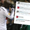Demba Ba taraftarla atıştı