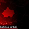 Kütahya da okullara kar tatili Kütahya da okullara kar tatili