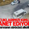 Skandal! Okul servisinin sürücüsü alkollü çıktı