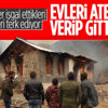 Ermeniler terk ettiği bölgelerdeki evlerini yakıyor