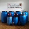 Ayvalık ta 2 bin 400 litre sahte içki ele geçirildi
