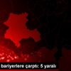 Otomobil bariyerlere çarptı: 5 yaralı Otomobil bariyerlere çarptı: 5 yaralı