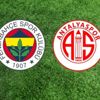 Fenerbahçe - Antalyaspor maçı canlı anlatımı Fenerbahçe - Antalyaspor maçı canlı anlatımı