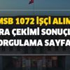 İŞKUR-MSB son dakika 1072 işçi alımı kura çekimi sonuçları sorgulama sayfası! İŞKUR kura sonucu açıklaması