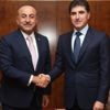 Bakan Çavuşoğlu, IKBY Başkanı Barzani ile görüştü