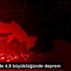 Akdeniz de 4,9 büyüklüğünde deprem