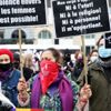 Belçika'da kadına şiddet protestosu Belçika'da kadına şiddet protestosu