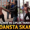 Yarı çıplak Rus kadının çığlıklarıyla uyandılar