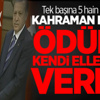Kahraman polise ödülü Erdoğan verdi