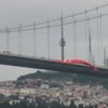 Köprüye dev Türk bayrağı Köprüye dev Türk bayrağı