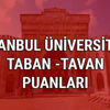 İstanbul Üniversitesi bölümleri taban tavan puanları ÖSYM son dakika